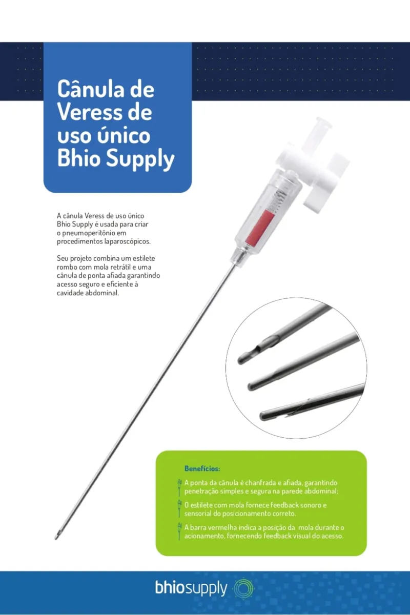Agulha de veress smart 120 mm