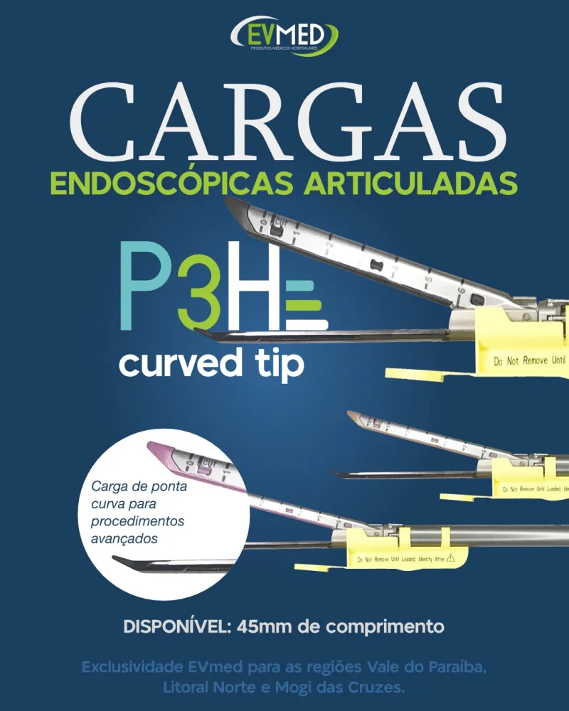 Carga articulada 45mm preta curve