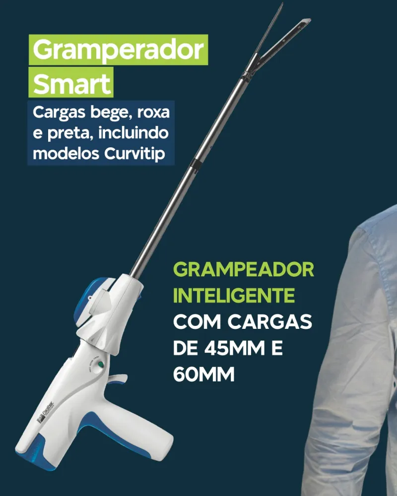 Carga para grampeador curva tipo 45 mm